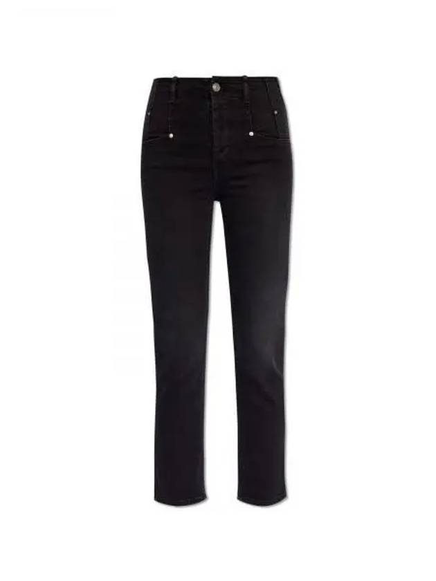 Niliane Slim Denim Jeans Black - ISABEL MARANT - BALAAN 2