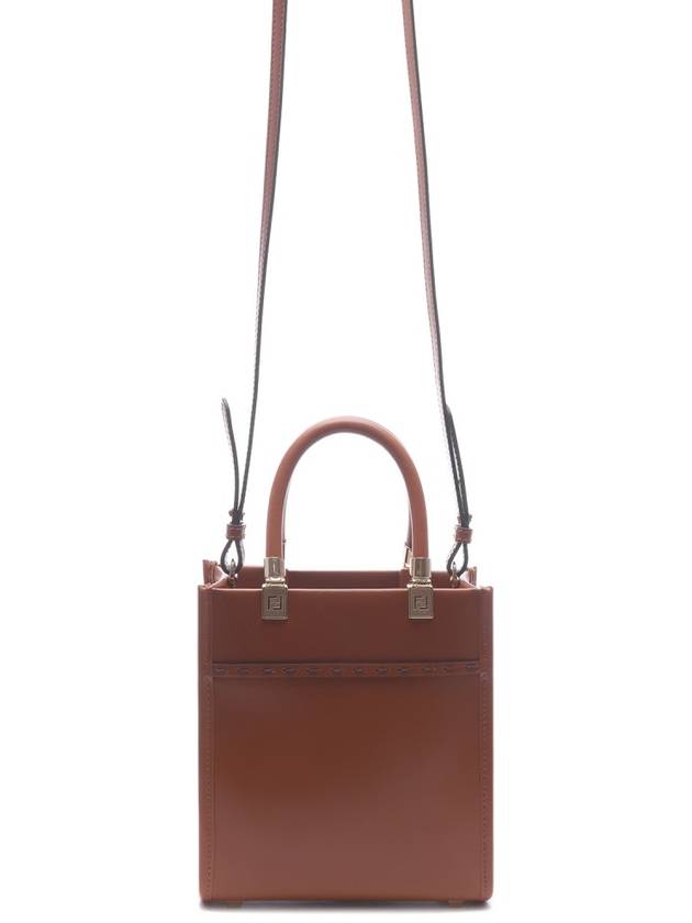 Soft Leather Mini Bag Brown - FENDI - BALAAN 5