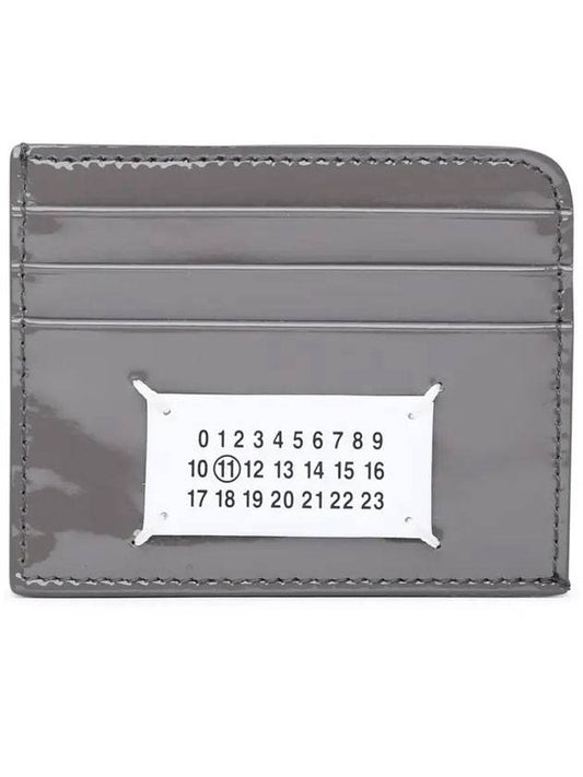 Stitch Logo Patch Card Wallet Grey - MAISON MARGIELA - BALAAN 1