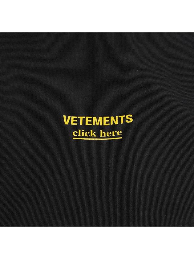 Chest Logo Hoodie Black - VETEMENTS - BALAAN 4