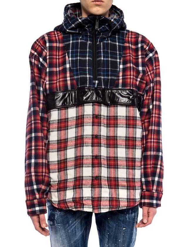 PATCHWORK CHECK ANORAK jacket - DSQUARED2 - BALAAN 3