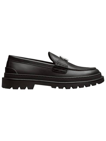 Explorer Smooth Calfskin Loafers Black - DIOR - BALAAN.