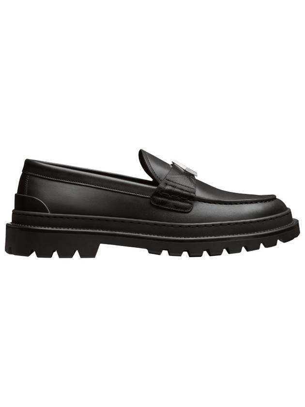 Explorer CD Diamond Canvas Smooth Calfskin Loafers Black - DIOR - BALAAN 1