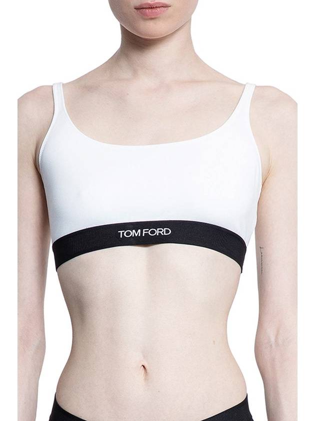 Women's Modal Signature Bra White - TOM FORD - BALAAN 2