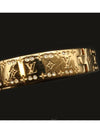 Gold Brass Monogram Pattern Nanogram Strass Women Bracelet M M64861 - LOUIS VUITTON - BALAAN 6