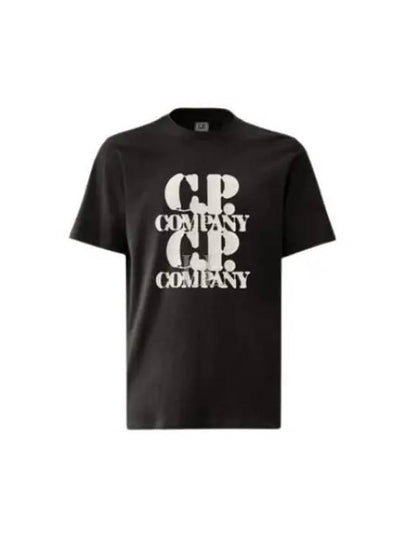 30/1 Jersey Graphic Short Sleeve T-Shirt Black - CP COMPANY - BALAAN 2