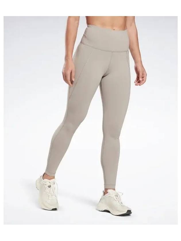 TS LUX HR Leggings Gray HB2028 - REEBOK - BALAAN 1