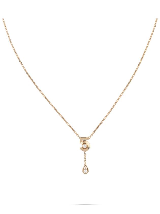 Extrait De N°5 Diamond Pendant Necklace Gold - CHANEL - BALAAN 3