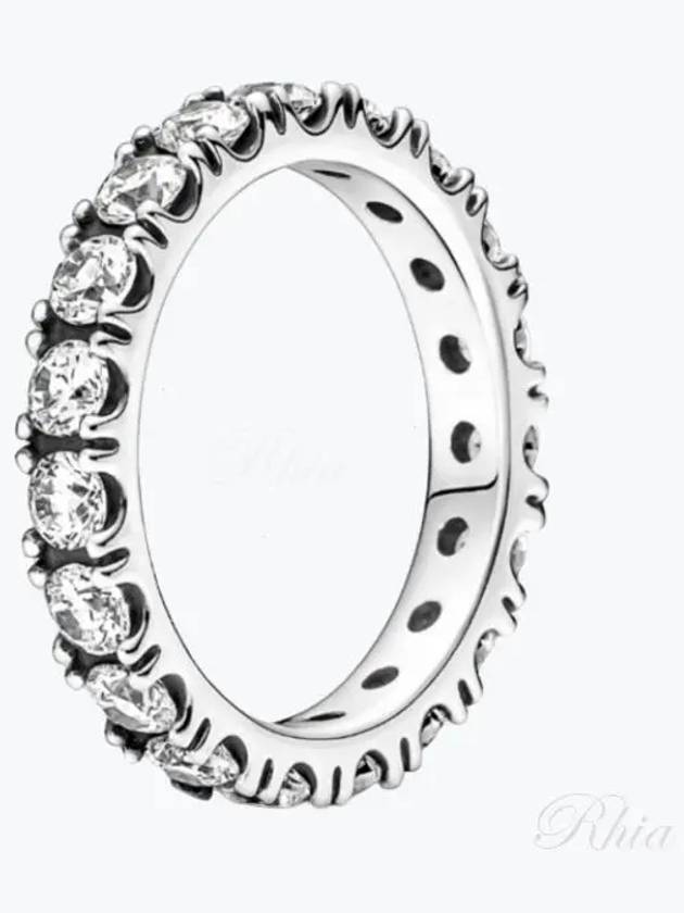 Crystal Cubic Zirconia Ring Sterling Silver - PANDORA - BALAAN 2