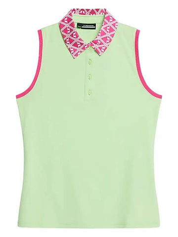 Women s Gigi Sleeveless Top Paradise Green GWJT09000 M073 - J.LINDEBERG - BALAAN 1