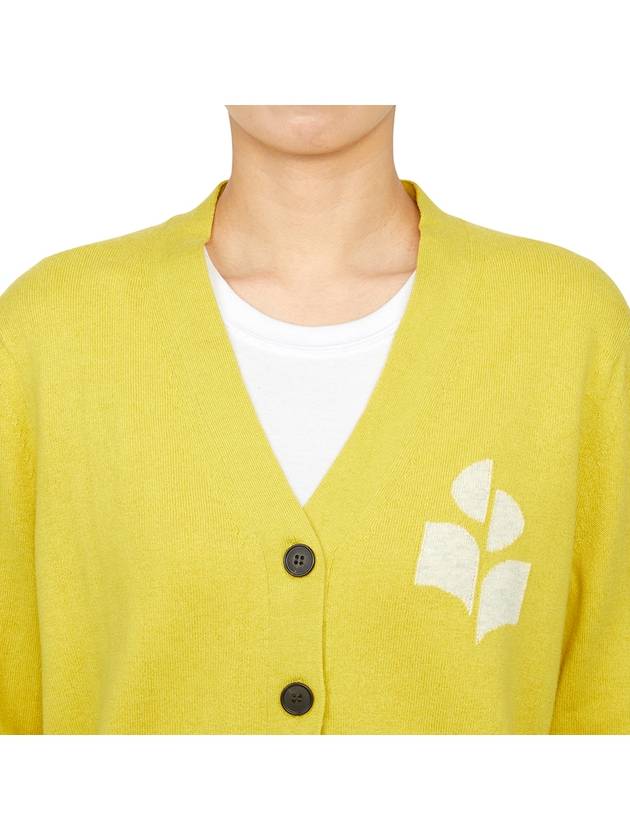 Karin Cotton Cardigan Yellow - ISABEL MARANT ETOILE - BALAAN 6