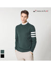 Men s Sleeve Striped Point Turtleneck Sweater HD3MSW002 - HOLIC&PLAY - BALAAN 1