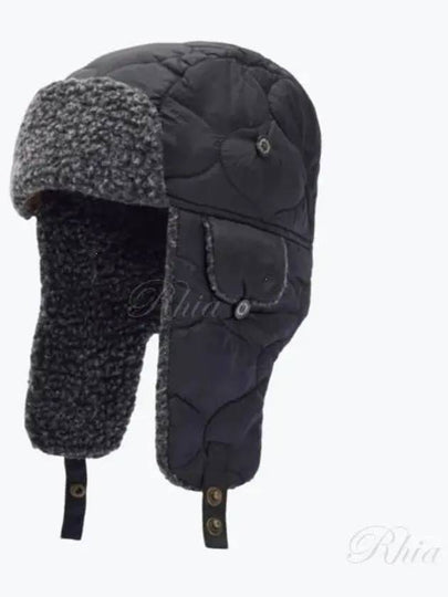 Sandbay Quilted Trapper Hat Black - BARBOUR - BALAAN 2