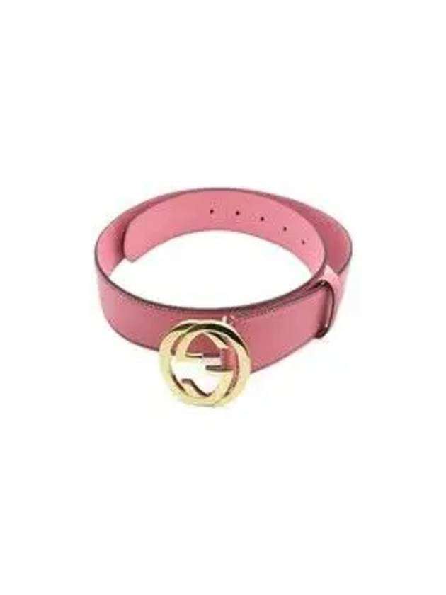 Women s Pink Interlocking GG Metal Buckle Moon Caprede Belt 546386 AP00G 5528 - GUCCI - BALAAN 9