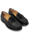 Men's ROODY Leather Loafers Black - BALLY - BALAAN 4