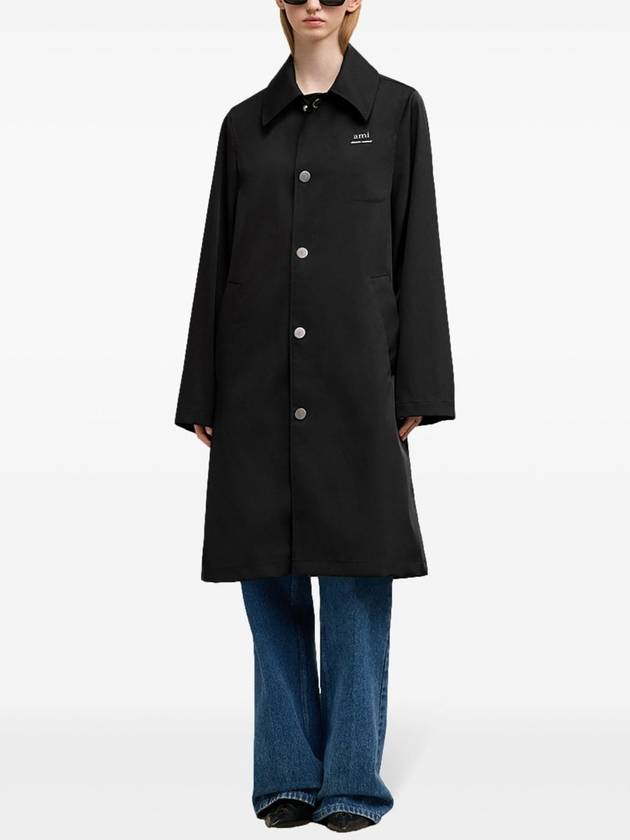 Alexandre Mattiussi Rain Coat Black - AMI - BALAAN 4