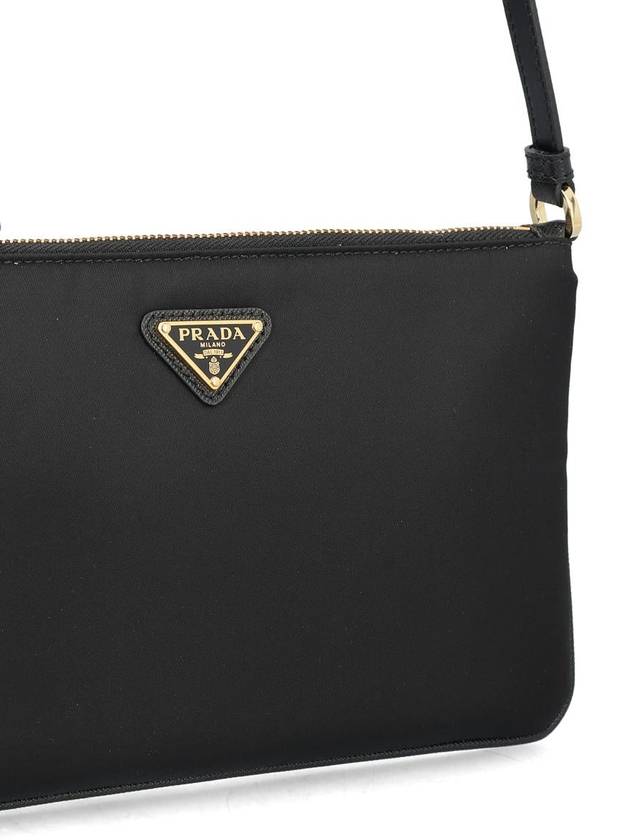 Triangle Logo Pouch Shoulder Bag Black - PRADA - BALAAN 5