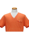 V-Neck Pocket Short Sleeve T-Shirt Orange - DSQUARED2 - BALAAN 5