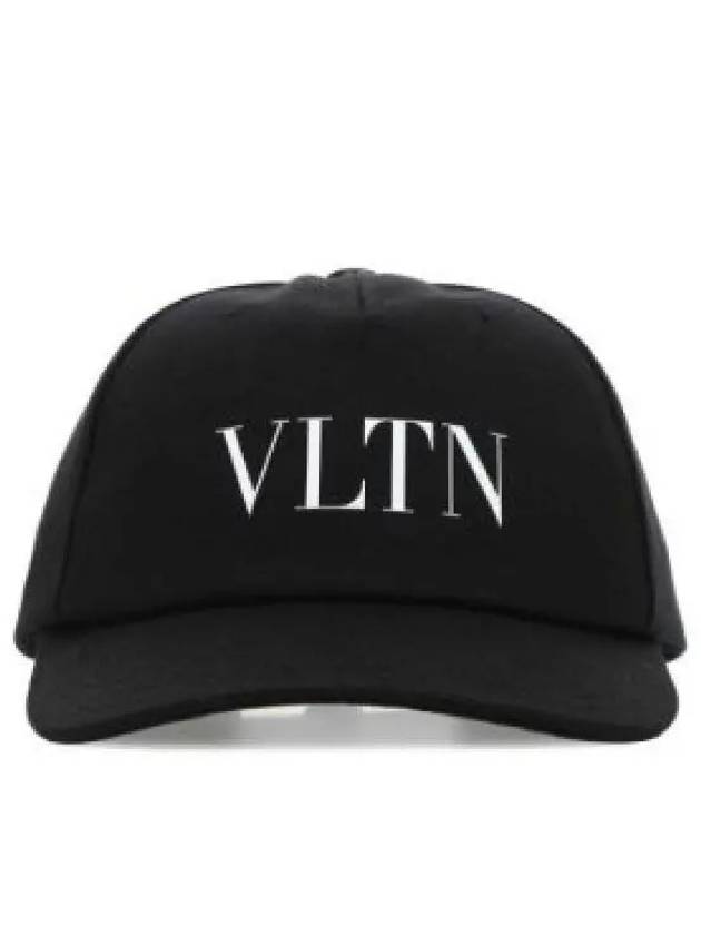 VLTN Logo Print Ball Cap Black - VALENTINO - BALAAN 2