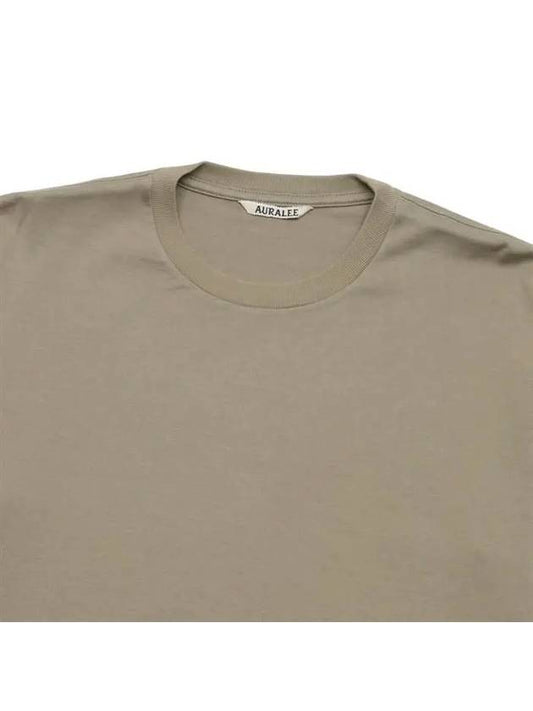 Men's Luster Plating TShirt Khaki Gray A00SP02GT KG - AURALEE - BALAAN 2