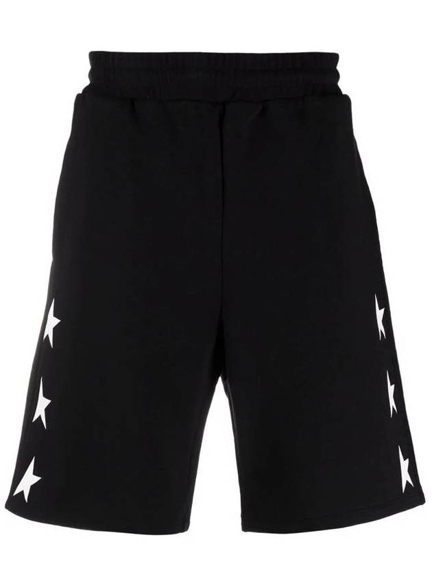 White Star Bermuda Shorts Black - GOLDEN GOOSE - BALAAN 1