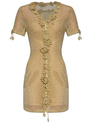 Cult Gaia Dress Zenya, Women's, Gold - CULT GAIA - BALAAN 1