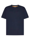 Double Layered Cotton Jersey Short Sleeve T-Shirt Blue - BOTTEGA VENETA - BALAAN 2