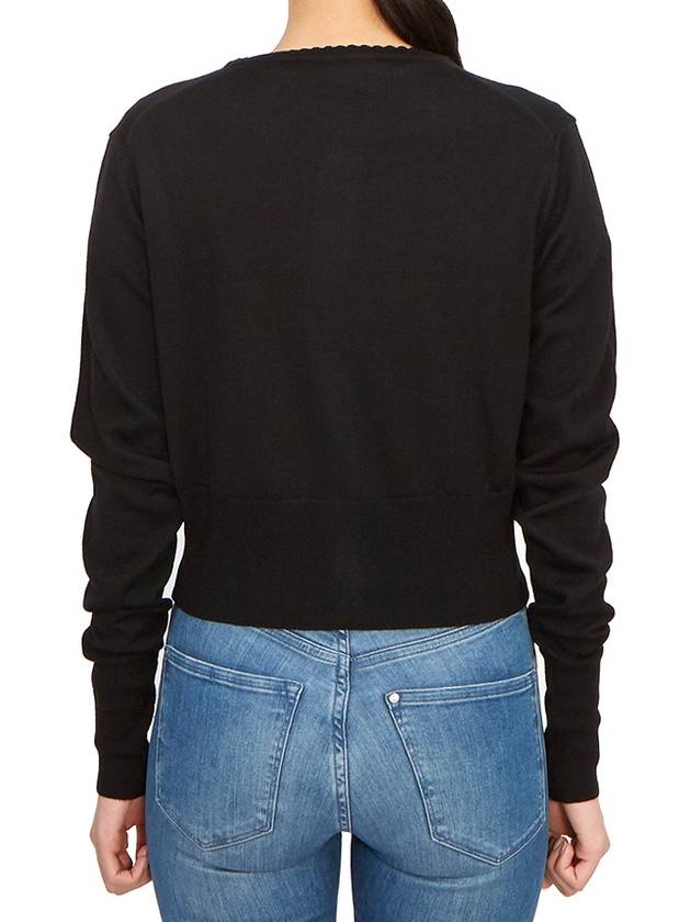 Bea Cropped Cardigan Black - VIVIENNE WESTWOOD - BALAAN 5