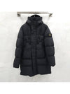 Lux You S Black Crinkle Labs Wappen Long Padding - STONE ISLAND - BALAAN 1