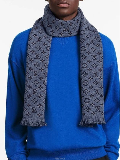 Monogram Classic Scarf Navy - LOUIS VUITTON - BALAAN 2