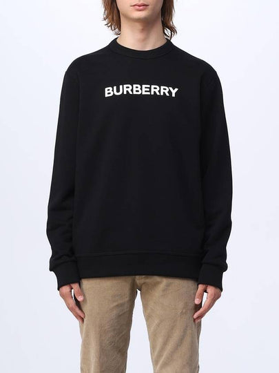 Front Logo Print Sweatshirt Black - BURBERRY - BALAAN 2