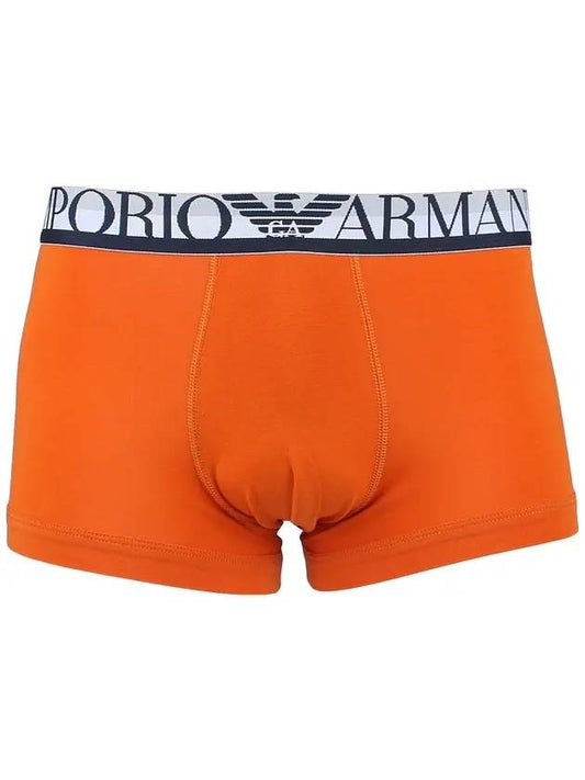 Men's Logo Boxer Briefs Orange - EMPORIO ARMANI - 1