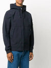 Wappen Patch Soft Shell R Fleece Hooded Jacket Navy - STONE ISLAND - BALAAN 5