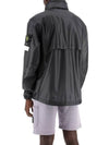 Metallic Nylon Zipper Bomber Jacket Dark Grey - STONE ISLAND - BALAAN 4