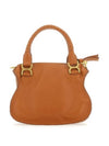 Leather Suede Engrave Logo Hand Tote Bag Brown - CHLOE - BALAAN 4