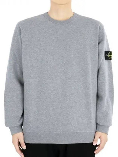 Wappen Patch Crew Neck Cotton Sweatshirt Grey - STONE ISLAND - BALAAN 2