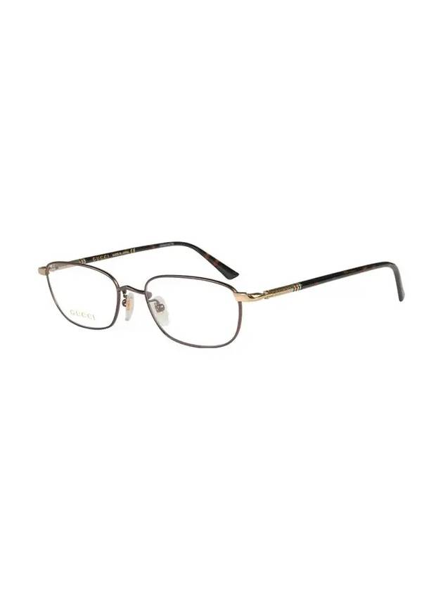 Eyewear Oval Titanium Eyewear Brown - GUCCI - BALAAN 4