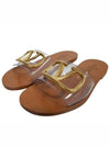 S0L42 ECG 0MU Buckle Sandals Brown - VALENTINO - BALAAN 3