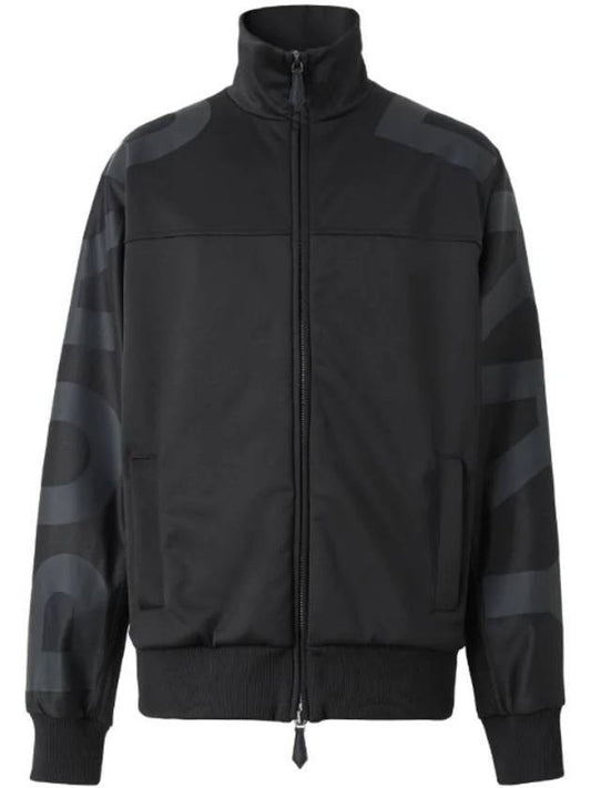 technical logo zip-up jacket black - BURBERRY - BALAAN.