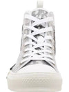 B23 Oblique Canvas High Top Sneakers White Black - DIOR - BALAAN 4