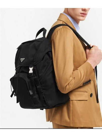 Re nylon triangle logo backpack - PRADA - BALAAN 2