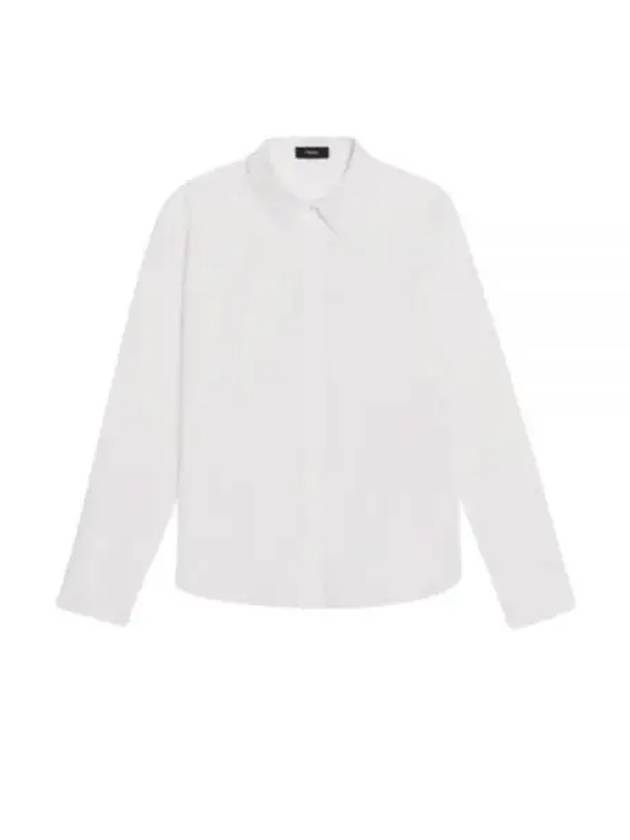 Fitted Good Cotton Long Sleeve Shirt White - THEORY - BALAAN 2