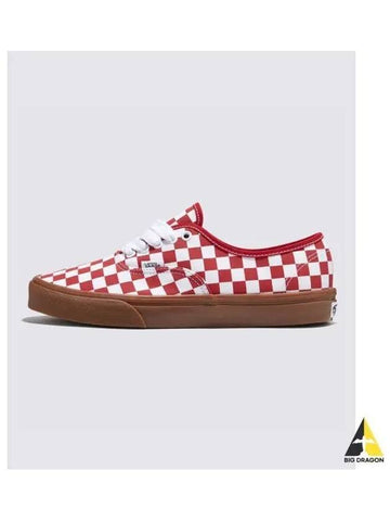 Authentic Fat Lace Checker Red VN000CRTCJH1 - VANS - BALAAN 1