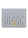 Materasse Nappa Leather Card Wallet Pearl Grey - MIU MIU - BALAAN 2