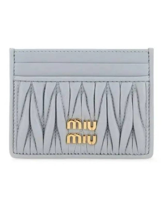 Materasse Nappa Leather Card Wallet Pearl Grey - MIU MIU - BALAAN 2