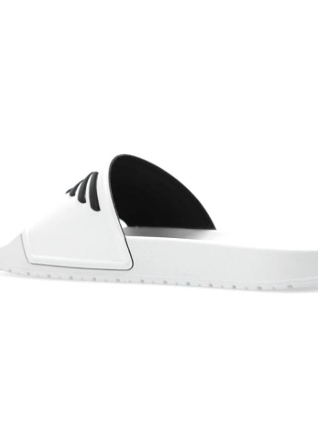 EA7 Logo Slippers White - EMPORIO ARMANI - BALAAN 4