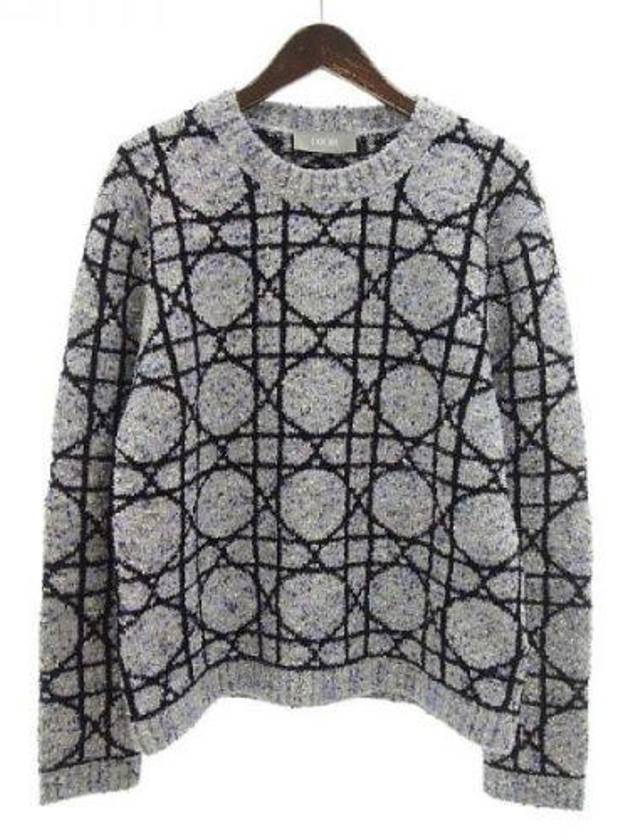 Cotton Cashmere Knit Top Grey - DIOR - BALAAN 3