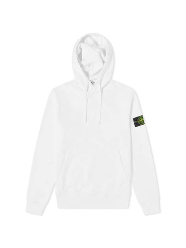 Wappen Patch Cotton Hoodie White - STONE ISLAND - BALAAN 1