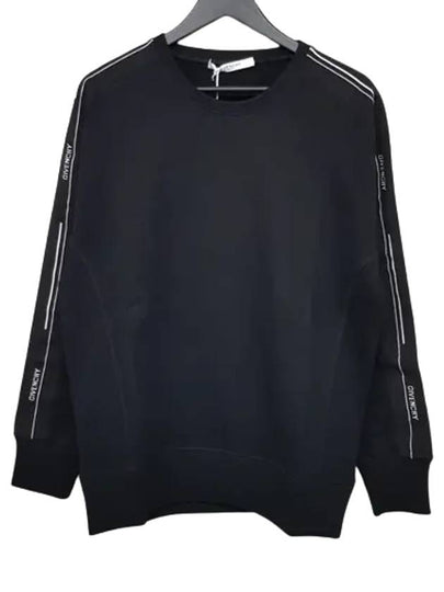 Band Detail Crew Neck Sweatshirt Black - GIVENCHY - BALAAN 2