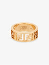 FF Logo Forever Ring Gold - FENDI - BALAAN 3